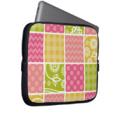 Zigzag, Zickzack, Polka Dots, Gingham, Patchwork Laptopschutzhülle (Vorne Rechts)