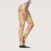 Zigzag, Zickzack, Polka Dots, Gingham, Patchwork Leggings (Rechts)