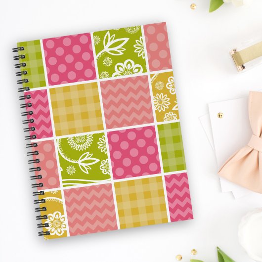 Zigzag, Zickzack, Polka Dots, Gingham, Patchwork Planer