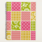 Zigzag, Zickzack, Polka Dots, Gingham, Patchwork Planer (Vorderseite)