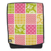 Zigzag, Zickzack, Polka Dots, Gingham, Patchwork Rucksack (Vorderseite)