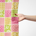 Zigzag, Zickzack, Polka Dots, Gingham, Patchwork Schal<br><div class="desc">Niedliches,  lustiges und bezauberndes Muster mit Zickzack,  Zickzack,  Polka Punkten und Gingham. Modernes und trendiges Geschenk,  perfekt für den Patchwork-Liebhaber in Ihrem Leben.</div>