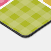 Zigzag, Zickzack, Polka Dots, Gingham, Patchwork Schreibtischunterlage (Ecke)