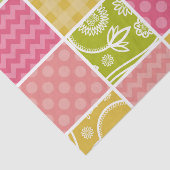 Zigzag, Zickzack, Polka Dots, Gingham, Patchwork Seidenpapier (Ausschnitt)