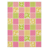 Zigzag, Zickzack, Polka Dots, Gingham, Patchwork Tischdecke (Vorderseite)