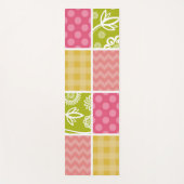 Zigzag, Zickzack, Polka Dots, Gingham, Patchwork Yogamatte (Vorderseite)