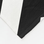 Zigzag Zickzack Schwarz/Weiß Fleecedecke (Ecke)