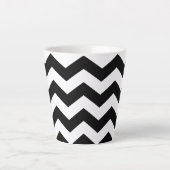 Zigzag Zickzack Schwarz/Weiß Milchtasse (Vorderseite)