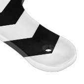 Zigzag Zickzack Schwarz/Weiß Schneidebrett (Ecke)