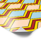 Zigzags und Diamonds Abstrakte Kunst Fotodruck (Ecke)