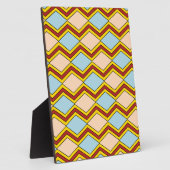 Zigzags und Diamonds Abstrakte Kunst Fotoplatte (Seite)