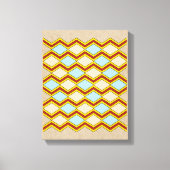 Zigzags und Diamonds Abstrakte Kunst Leinwanddruck (Vorderseite)