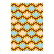 Zigzags und Diamonds Abstrakte Kunst