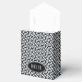 Zigzagy Schwarz-weiß Batik Gastgeschenk Boxes Geschenkschachtel (Geöffnet)