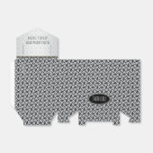 Zigzagy Schwarz-weiß Batik Gastgeschenk Boxes Geschenkschachtel (Ungefaltet)