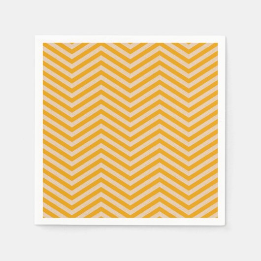 ZigZagZest Pumpkin Orange Serviette (Vorderseite)