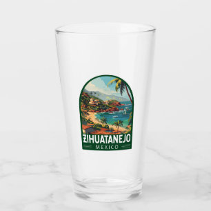 Zihuatanejo Mexico Reise Kunst Vintage Glas