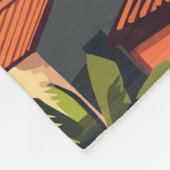 Zihuatanejo Mexico Reisen Kunst Vintag Fleecedecke (Ecke)