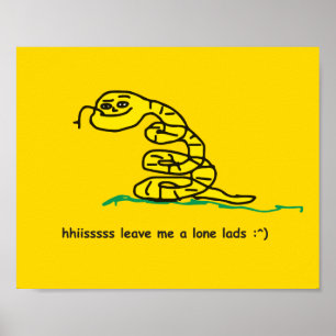 Ziiiiiisch Lasst Mich In Ruhe Jungs Gadsden-Parodi Poster
