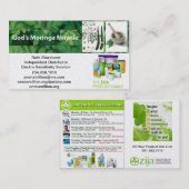 Zija unabhängige Verteiler-Visitenkarte Visitenkarte (Vorne/Hinten)