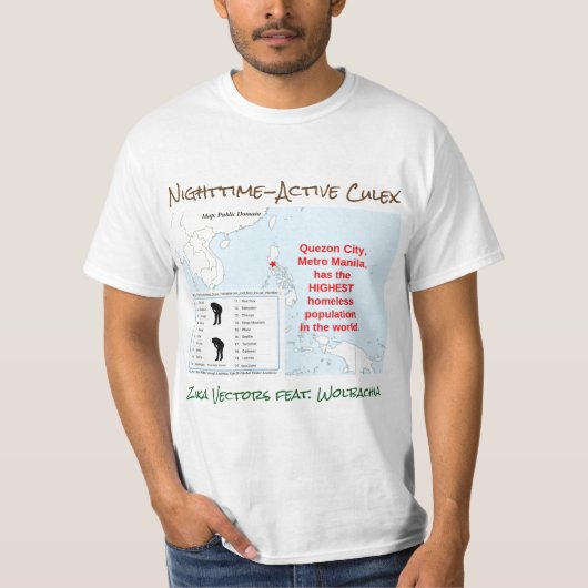 Zika Vector: Nighttime-Biter Culex von RoseWrites T-Shirt (Vorderseite)