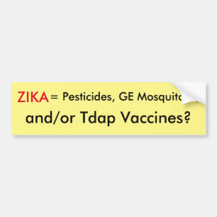 Zika-Virus-Autoaufkleber Autoaufkleber