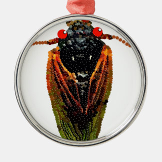Zikade Silbernes Ornament