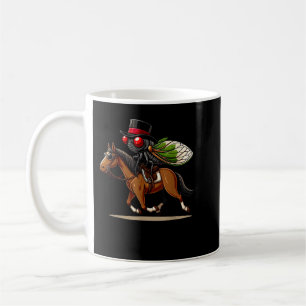 Zikaden-Jockey Lustiger Pferde-Derby-Hut Retro Vin Kaffeetasse