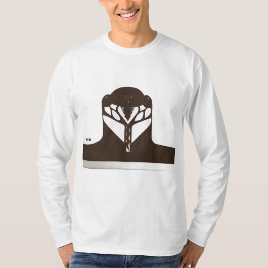 Zikaden-Priester durch KLM T-Shirt (Vorderseite)