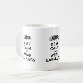 ZIKADEN sind hier! Behalten Sie ruhige und Kaffeetasse (Vorderseite Links)