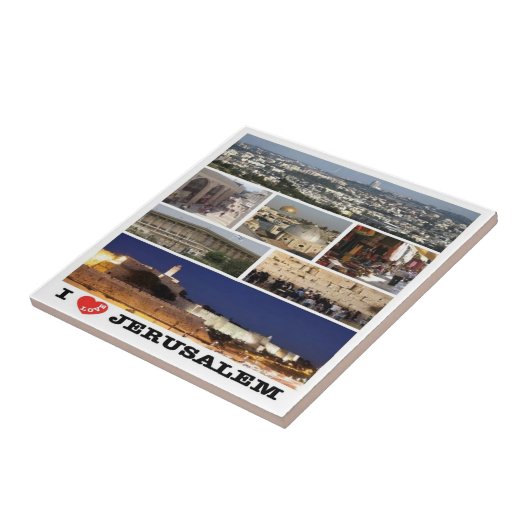 zIL003 i Liebe JERUSALEM Israel Naher Osten, Fliese (Seite)