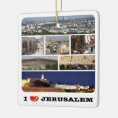 zIL003 i Liebe JERUSALEM Israel Naher Osten, Keramikornament (Links)