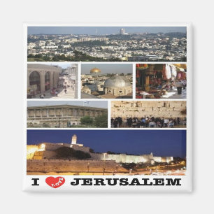 zIL003 i Liebe JERUSALEM Israel Naher Osten, Kühls Magnet
