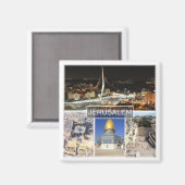 zIL004 JERUSALEM, Israel, Nahost-Asien, Kühlschran Magnet (Vorderseite/Rückseite)