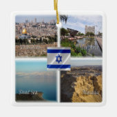 zIL006 TEL AVIV JERUSALEM, Israel, Keramikornament (Vorderseite)