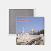 zIL012 WESTERN WOLL Jerusalem, Israel, Kühlschrank Magnet (Vorderseite/Rückseite)