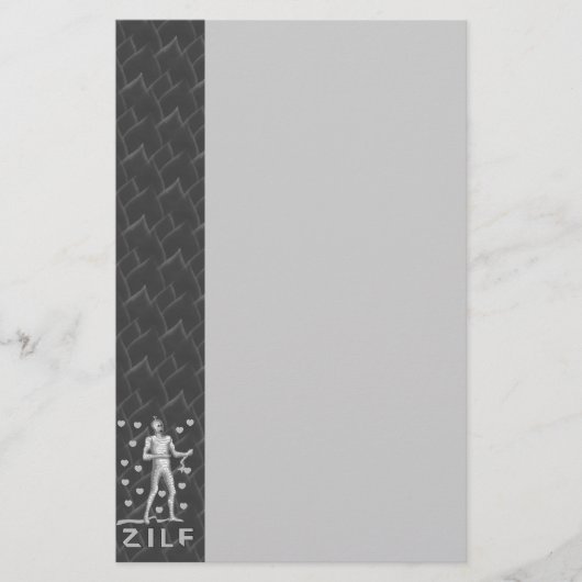 Zilf Zombie Briefpapier (Vorderseite)
