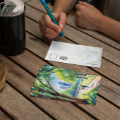 Zilker Park Austin Texas Watercolor Postcard Einladung