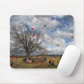 Zilker Park Kite Festival - Austin Texas Mousepad (Mit Mouse)