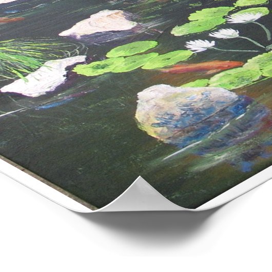 Zilker Park Lilien Poster (Ecke)