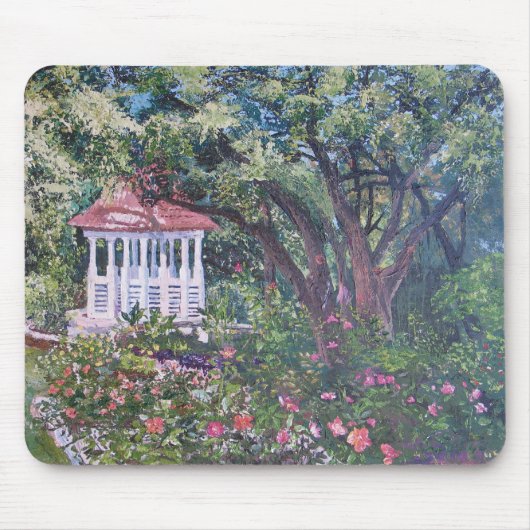 Zilkers Mabel Davis Rosen-Garten Mousepad (Vorne)