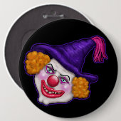 Zilko der gruselige Clown | Halloween Fun Button (Vorne & Hinten)