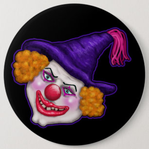 Zilko der gruselige Clown   Halloween Fun Button