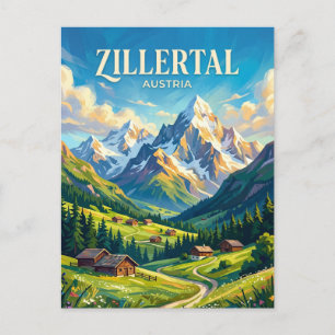 Zillertal Österreich Postkarte