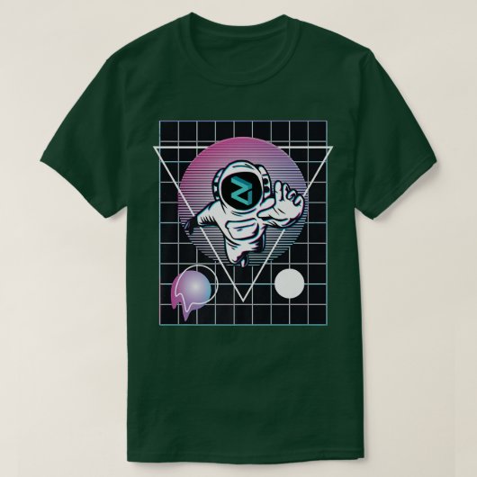 Zilliqa Astronaut Premium T - Shirt (Design vorne)