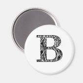 Zilly Zebra B Magnet (Vorderseite/Rückseite)