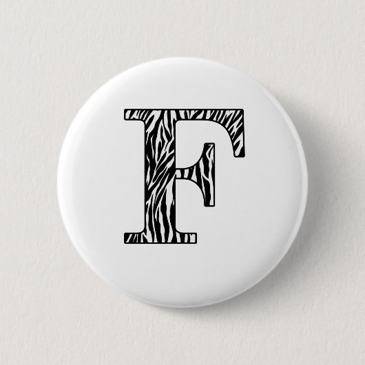Zilly Zebra F Button (Vorderseite)