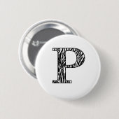 Zilly Zebra P Button (Vorne & Hinten)