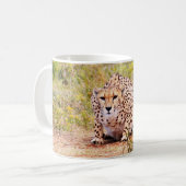 Zimbabwe cheetah Coffee Tasse (Vorderseite Links)
