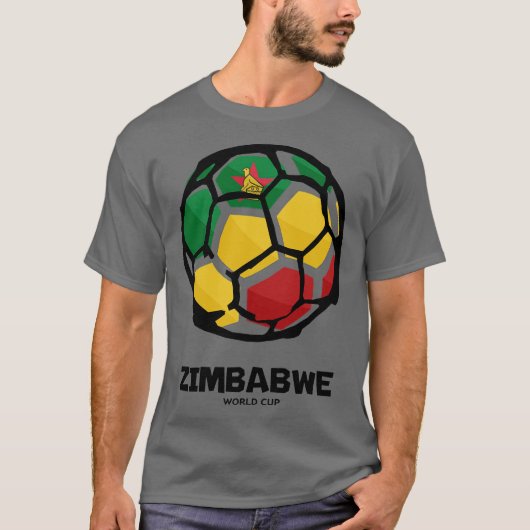 Zimbabwe Country Flag T-Shirt (Vorderseite)